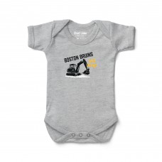 Малышам Boston Bruins Chad & Jake Heather Gray Digger Graphic Bodysuit