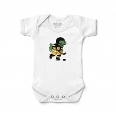Малышам Boston Bruins Chad & Jake White Dinosaur Graphic Bodysuit