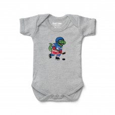 Малышам New York Rangers Chad & Jake Heather Gray Dinosaur Graphic Bodysuit