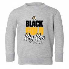 Toddler Boston Bruins Chad & Jake Heather Gray Big Bro Sweatshirt