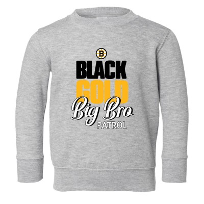 Toddler Boston Bruins Chad & Jake Heather Gray Big Bro Sweatshirt