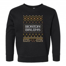 Toddler Boston Bruins Chad & Jake Black X-mas Sweatshirt