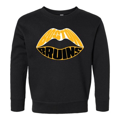 Toddler Boston Bruins Chad & Jake Black Lips Sweatshirt
