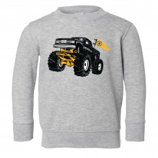 Toddler Boston Bruins Chad & Jake Heather Gray Monster Truck Sweatshirt