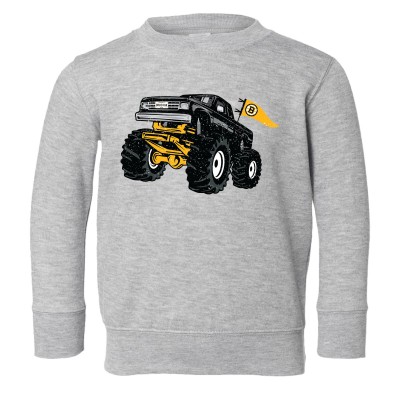 Toddler Boston Bruins Chad & Jake Heather Gray Monster Truck Sweatshirt