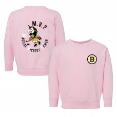 Toddler Boston Bruins Chad & Jake Pink Unicorn Sweatshirt