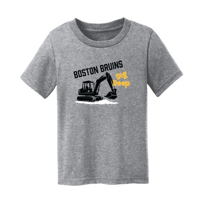Малышам Boston Bruins Chad & Jake Heather Gray Digger Graphic T-Shirt
