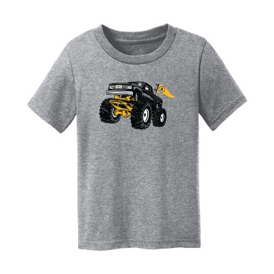 Малышам Boston Bruins Chad & Jake Heather Gray Monster Truck Graphic T-Shirt