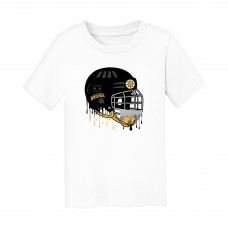Toddler Boston Bruins Chad & Jake White Drippy Helmet Graphic T-Shirt