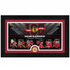 Chicago Blackhawks Highland Mint 12 x 20 Centennial Bronze Coin Timeline Photo Mint Chicago Blackhawks Highland Mint 12 x 20 Centennial Bronze Coin Timeline Photo Mint