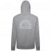 Utah Mammoth Levelwear Gray Podium Chenille Logo Full-Zip Hoodie