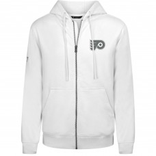 Толстовка на молнии Philadelphia Flyers Levelwear White Podium Chenille Logo Толстовка на молнии Philadelphia Flyers Levelwear White Podium Chenille Logo
