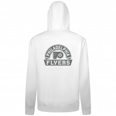 Толстовка на молнии Philadelphia Flyers Levelwear White Podium Chenille Logo