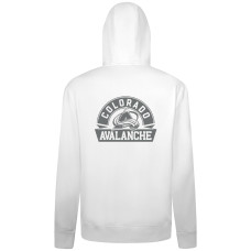 Colorado Avalanche Levelwear White Podium Chenille Logo Full-Zip Hoodie