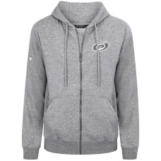 Толстовка Carolina Hurricanes Levelwear Gray Podium Chenille Logo Full-Zip