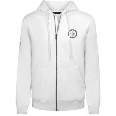 Winnipeg Jets Levelwear White Podium Chenille Logo Full-Zip Hoodie