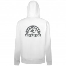 San Jose Sharks Levelwear White Podium Chenille Logo Full-Zip Hoodie San Jose Sharks Levelwear White Podium Chenille Logo Full-Zip Hoodie