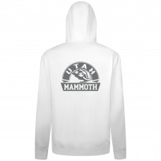 Utah Mammoth Levelwear White Podium Chenille Logo Full-Zip Hoodie