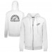 Detroit Red Wings Levelwear White Podium Chenille Logo Full-Zip Hoodie