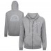 Detroit Red Wings Levelwear Gray Podium Chenille Logo Full-Zip Hoodie Detroit Red Wings Levelwear Gray Podium Chenille Logo Full-Zip Hoodie