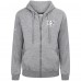 Anaheim Ducks Levelwear Gray Podium Chenille Logo Full-Zip Hoodie