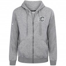 Calgary Flames Levelwear Gray Podium Banner Arch Full-Zip Hoodie