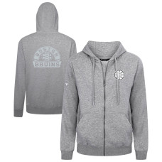Толстовка Boston Bruins Levelwear Gray Podium Banner Arch Full-Zip