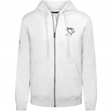 Pittsburgh Penguins Levelwear White Podium Banner Arch Full-Zip Hoodie Pittsburgh Penguins Levelwear White Podium Banner Arch Full-Zip Hoodie