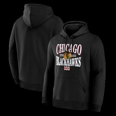 Толстовка Chicago Blackhawks Fanatics Black Legacy
