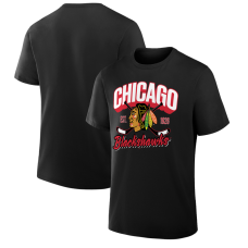 Футболка Chicago Blackhawks Fanatics Black Legacy Футболка Chicago Blackhawks Fanatics Black Legacy