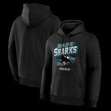 San Jose Sharks Fanatics Black Legacy Hoodie San Jose Sharks Fanatics Black Legacy Hoodie