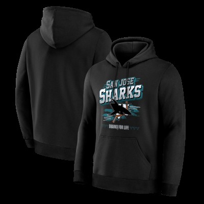 San Jose Sharks Fanatics Black Legacy Hoodie