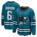 Джерси San Jose Sharks Sam Dickinson Fanatics Teal Home Breakaway Джерси San Jose Sharks Sam Dickinson Fanatics Teal Home Breakaway