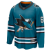 Джерси San Jose Sharks Sam Dickinson Fanatics Teal Home Breakaway