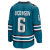 Джерси San Jose Sharks Sam Dickinson Fanatics Teal Home Breakaway