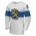 Finland Hockey Nike White 2026 Away Replica Custom Jersey