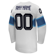 Finland Hockey Nike White 2026 Away Replica Custom Jersey