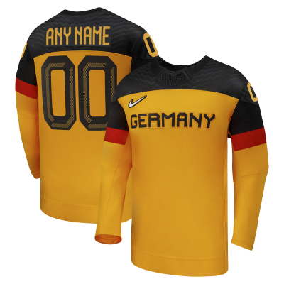 Germany Hockey Nike Gold 2026 Away Replica Custom Jersey