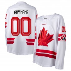 Подростковая Hockey Canada White 2026 Replica Custom Jersey