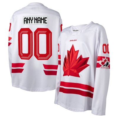 Подростковая Hockey Canada White 2026 Replica Custom Jersey