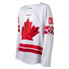 Подростковая Hockey Canada White 2026 Replica Custom Jersey