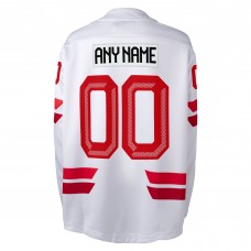Подростковая Hockey Canada White 2026 Replica Custom Jersey