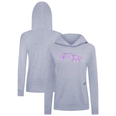 Женская толстовка Florida Panthers Levelwear Heather Gray Hockey Fights Cancer Relay