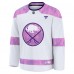 Джерси Buffalo Sabres Fanatics White Hockey Fights Cancer Survivor Practice