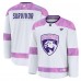 Джерси Florida Panthers Fanatics White Hockey Fights Cancer Practice