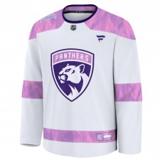 Джерси Florida Panthers Fanatics White Hockey Fights Cancer Practice