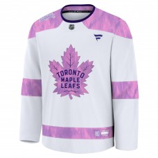 Джерси Toronto Maple Leafs Fanatics White Hockey Fights Cancer Survivor Practice
