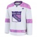 Джерси New York Rangers Fanatics White Hockey Fights Cancer Practice