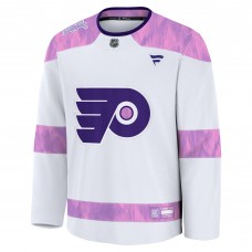 Джерси Philadelphia Flyers Fanatics White Hockey Fights Cancer Practice
