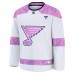 Джерси St. Louis Blues Fanatics White Hockey Fights Cancer Survivor Practice